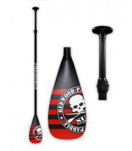 Pagaia SUP Player Ajustável Black Red